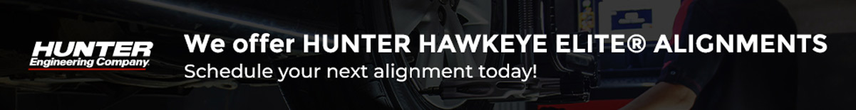We offer Hunter Hawkeye Elite Alignments